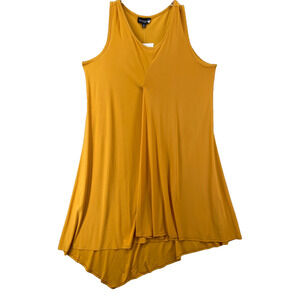 NWT Antthony Design Originals Dress Sz 1X Orange Sleeveless Flap Front Scoop